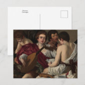 Muzikanten van het Briefkaart Caravaggio (Voorkant / Achterkant)