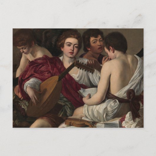 Muzikanten van het Briefkaart Caravaggio (Voorkant)
