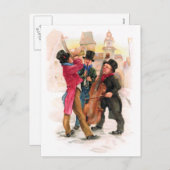 Muzikanten van het nieuwe jaar feestdagenkaart (Voorkant / Achterkant)