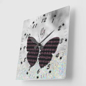 Muzikanten, zangers, pianist Butterfly Vierkante Klok (Hoek)