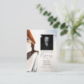 Muzikantenpiano ter ere van de Kaart van de begraf Visitekaartje (Staand voorkant)