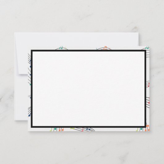 Muzikartfoto Muzikant Bedankkaart (Achterkant)