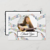 Muzikartfoto Muzikant Bedankkaart (Voorkant / Achterkant)