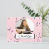 Muzikartfoto Muzikant Bedankkaart (Staand voorkant)