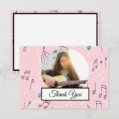 Muzikartfoto Muzikant Bedankkaart (Voorkant / Achterkant)