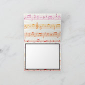 Muzikartfoto Muzikant Bedankkaart (Binnen)