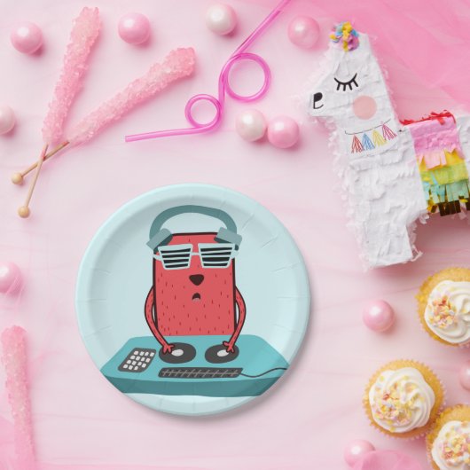 Muzikartkunstkunst Muzikant Papieren Bordje (Feest)