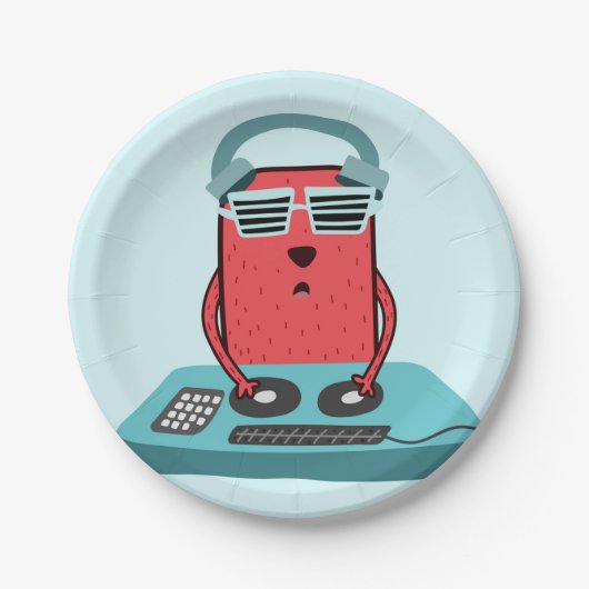 Muzikartkunstkunst Muzikant Papieren Bordje (Voorkant)