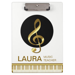 Muzikleraar Gold piano-toetsenbord muzikant DJ Klembord