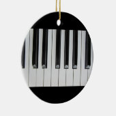 Muzikskool voor piano-toetsenbord keramisch ornament (Rechts)