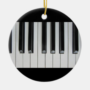 Muzikskool voor piano-toetsenbord keramisch ornament