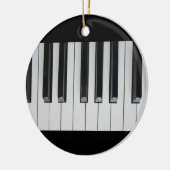 Muzikskool voor piano-toetsenbord keramisch ornament (Links)