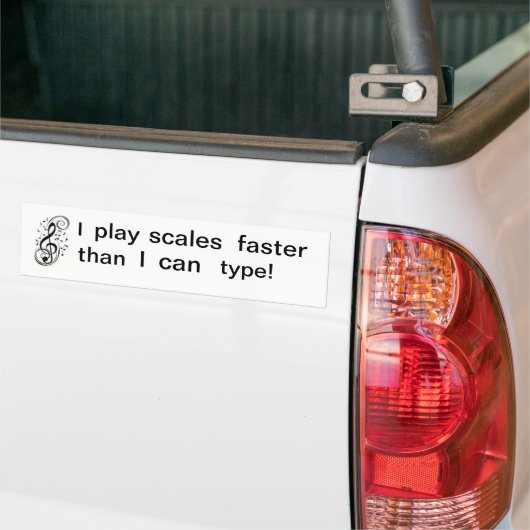Muzikzaken Bumpersticker (Op Truck)