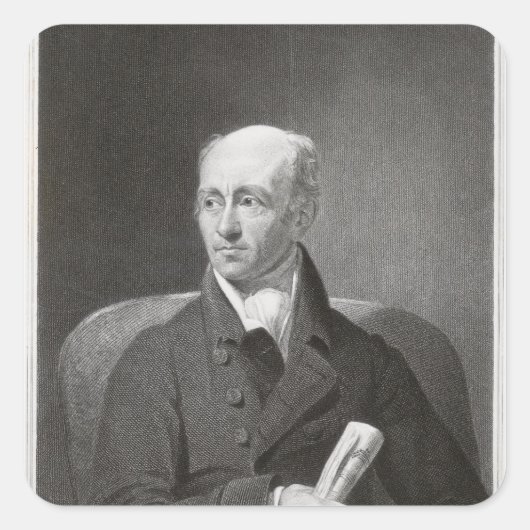 Muzio Clementi Vierkante Sticker (Voorkant)