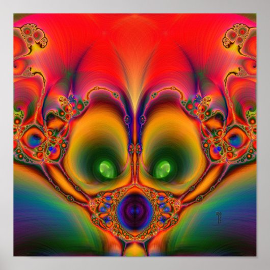 Muzzled (12 x 12 inch) Art Print Poster (Voorkant)