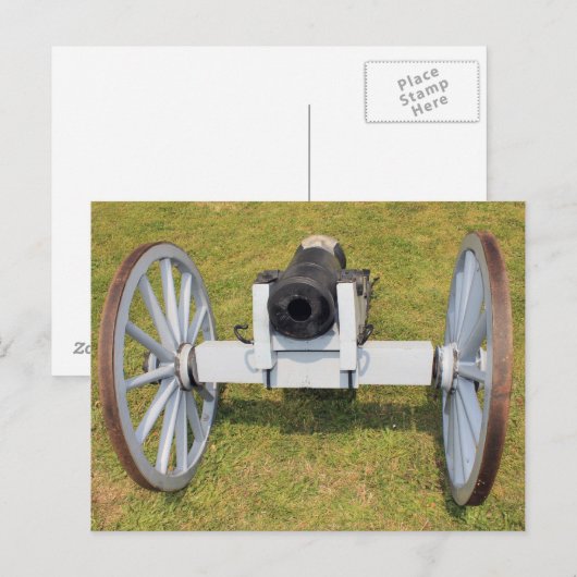 Muzzleloading Cannon Briefkaart (Voorkant / Achterkant)