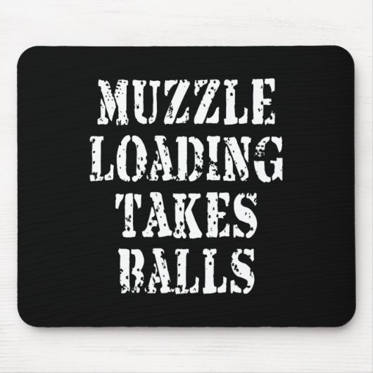 Muzzlloading zwart poeder jacht grappige jager sh muismat (Voorkant)