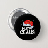 Muzzy Claus Xmas Familie Bijpassende Grappige Oma  Ronde Button 5,7 Cm (Voorkant /achterkant)