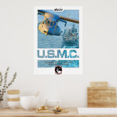 MV22 dragerdruk met tekst Poster (Keuken)