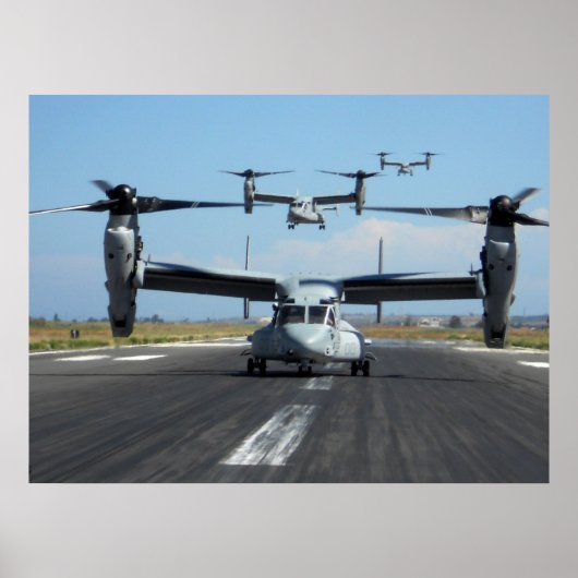 MV-22 Osprey Vliegtuig Poster (Voorkant)