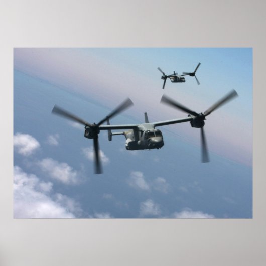MV-22 Osprey Vliegtuig Poster (Voorkant)