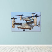 MV-22B OSPREY 24x36 Canvas Afdruk (Insitu (Houten vloer))