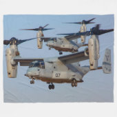 MV-22B OSPREY FLEECE DEKEN (Voorkant (Horizontaal))