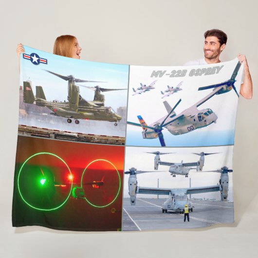 MV-22B OSPREY FLEECE DEKEN (In situ)