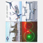 MV-22B OSPREY FLEECE DEKEN (Voorkant)