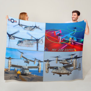 MV-22B OSPREY FLEECE DEKEN