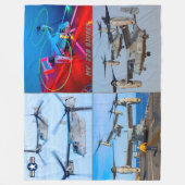 MV-22B OSPREY FLEECE DEKEN (Voorkant)