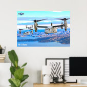 MV-22B OSPREY OVER AUSTRALIË POSTER (Thuiskantoor)