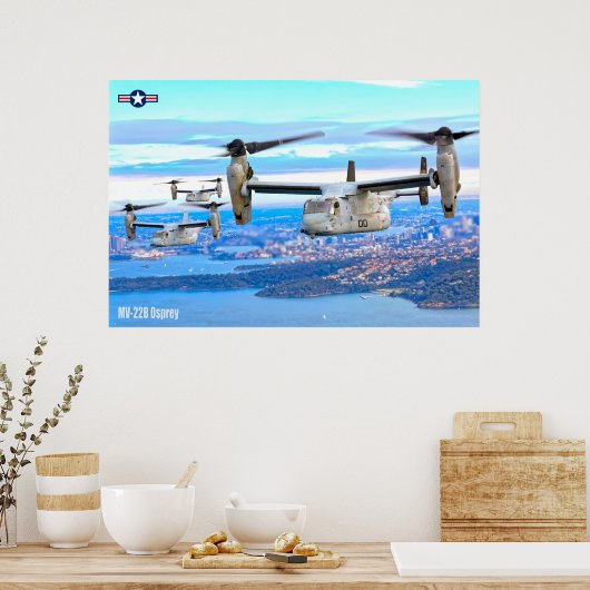 MV-22B OSPREY OVER AUSTRALIË POSTER (Keuken)
