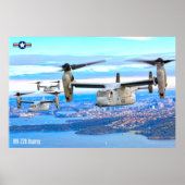 MV-22B OSPREY OVER AUSTRALIË POSTER (Voorkant)