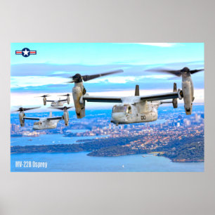 MV-22B OSPREY OVER AUSTRALIË POSTER