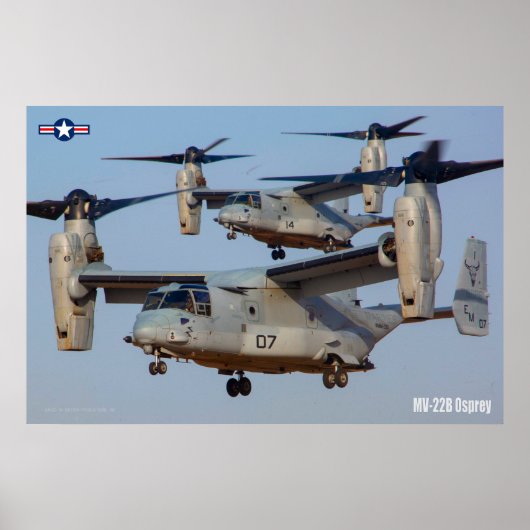MV-22B OSPREY POSTER (Voorkant)