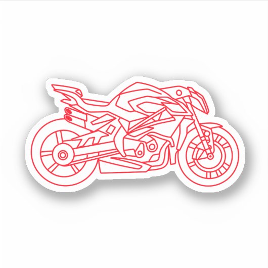 MV Agusta Brutale 1000RR Neon style Sticker (Voorkant)