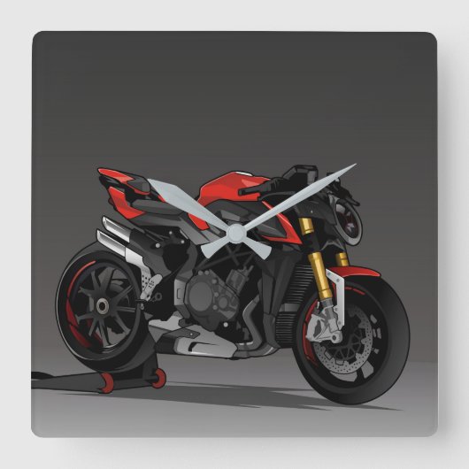MV Agusta Brutale 1000RR Vierkante Klok (Voorkant)