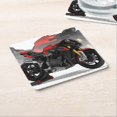 MV Agusta Brutale 1000RR with special background Kartonnen Onderzetters (Schuin)
