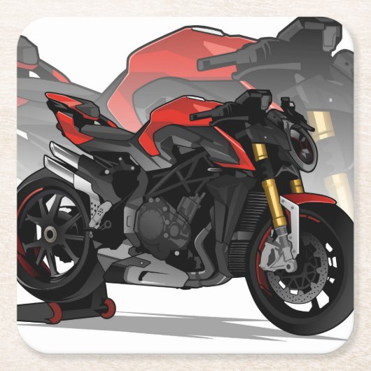MV Agusta Brutale 1000RR with special background Kartonnen Onderzetters (Voorkant)