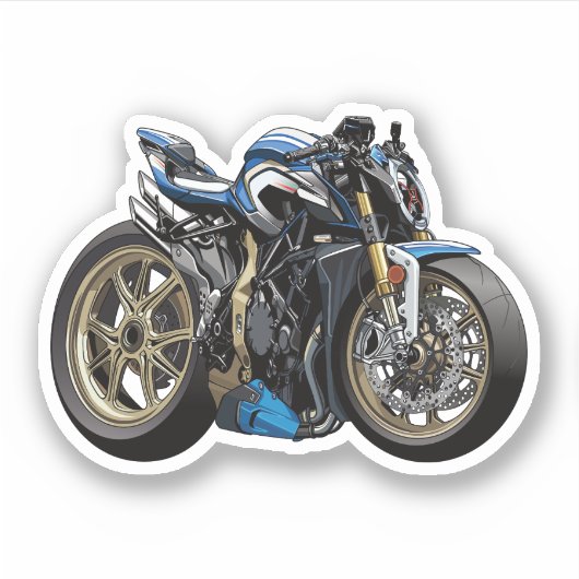 MV Agusta Brutale cute style Sticker (Voorkant)