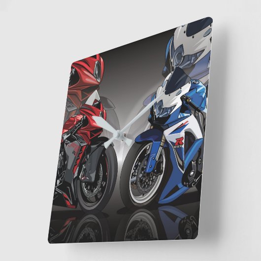 MV Agusta F3 x Suzuki GSX-R Vierkante Klok (Hoek)