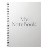 MV Detail: Licht en Lettervorm Notitieboek (Voorkant)