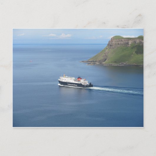 MV Hebriden verlaten Uig Briefkaart (Voorkant)
