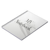 MV-Initialen: Subtiel geschaduwd monogram Notitieboek (Linkerzijde)
