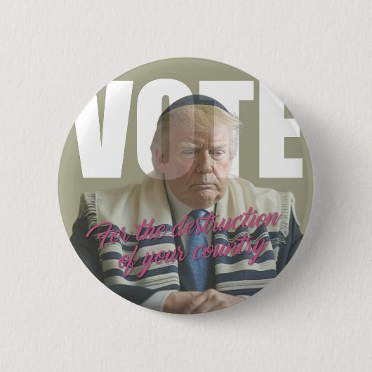 MV Metaverso VOTE Trump Ronde Button 5,7 Cm (Voorkant)