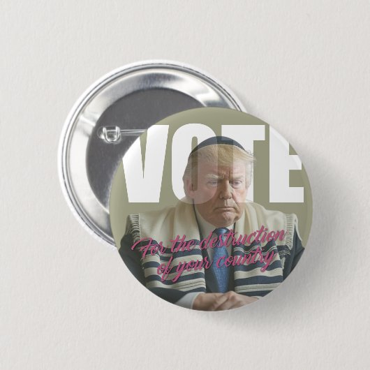 MV Metaverso VOTE Trump Ronde Button 5,7 Cm (Voorkant /achterkant)