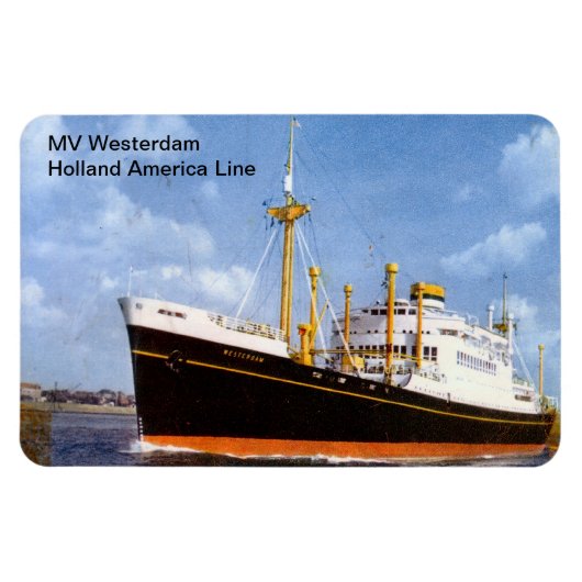 MV Westerdam, Holland Amerika Lijn Magneet (Horizontaal)
