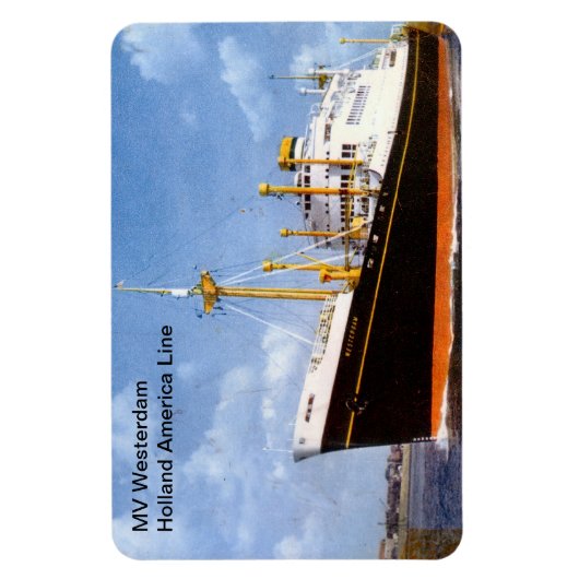 MV Westerdam, Holland Amerika Lijn Magneet (Verticaal)