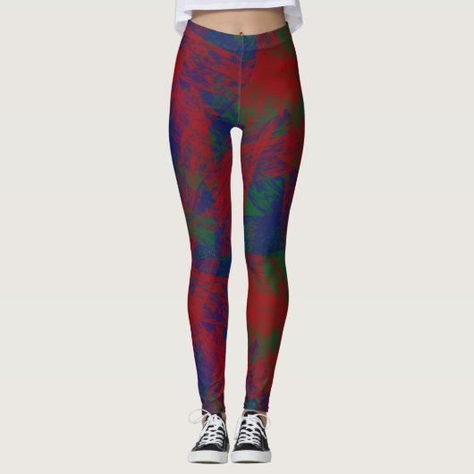 MVB Abstracte Retro Leggings (Voorkant)